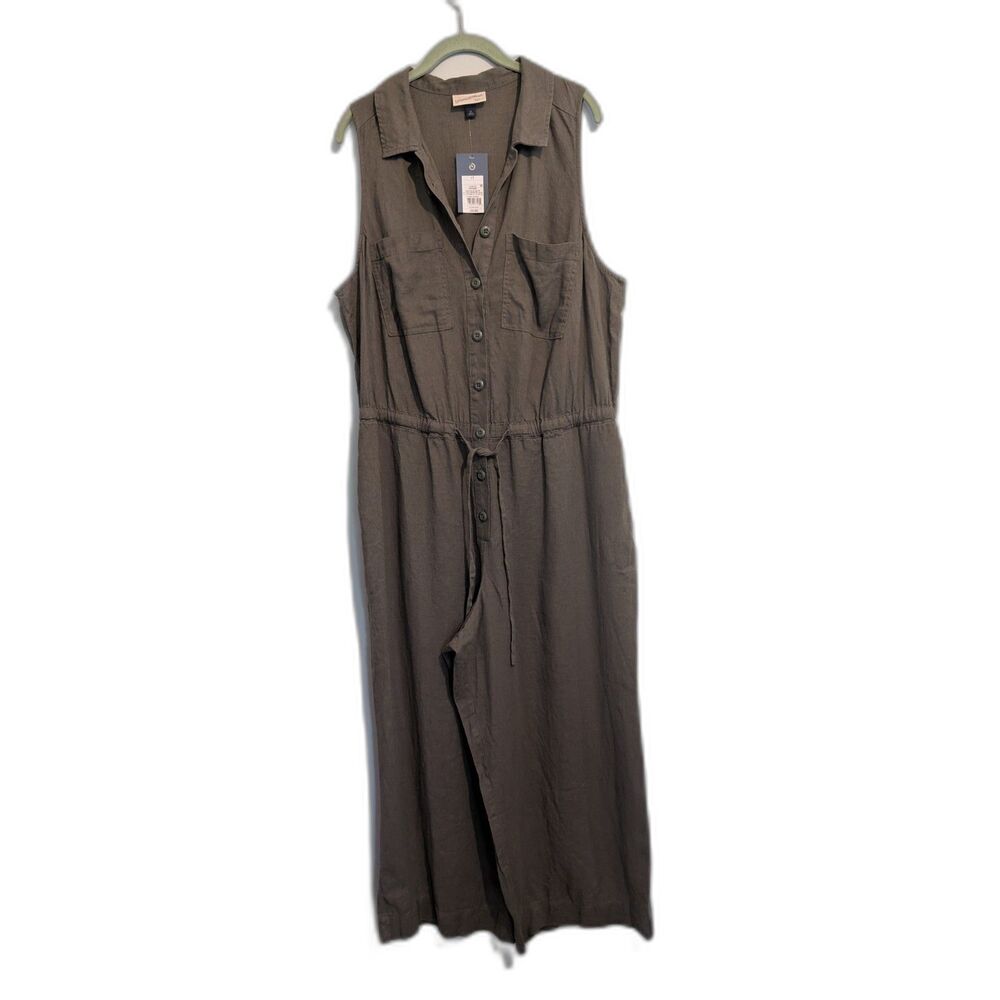 Women's Universal Thread Cropped Utility Jumpsuit Wide Leg Size 17
